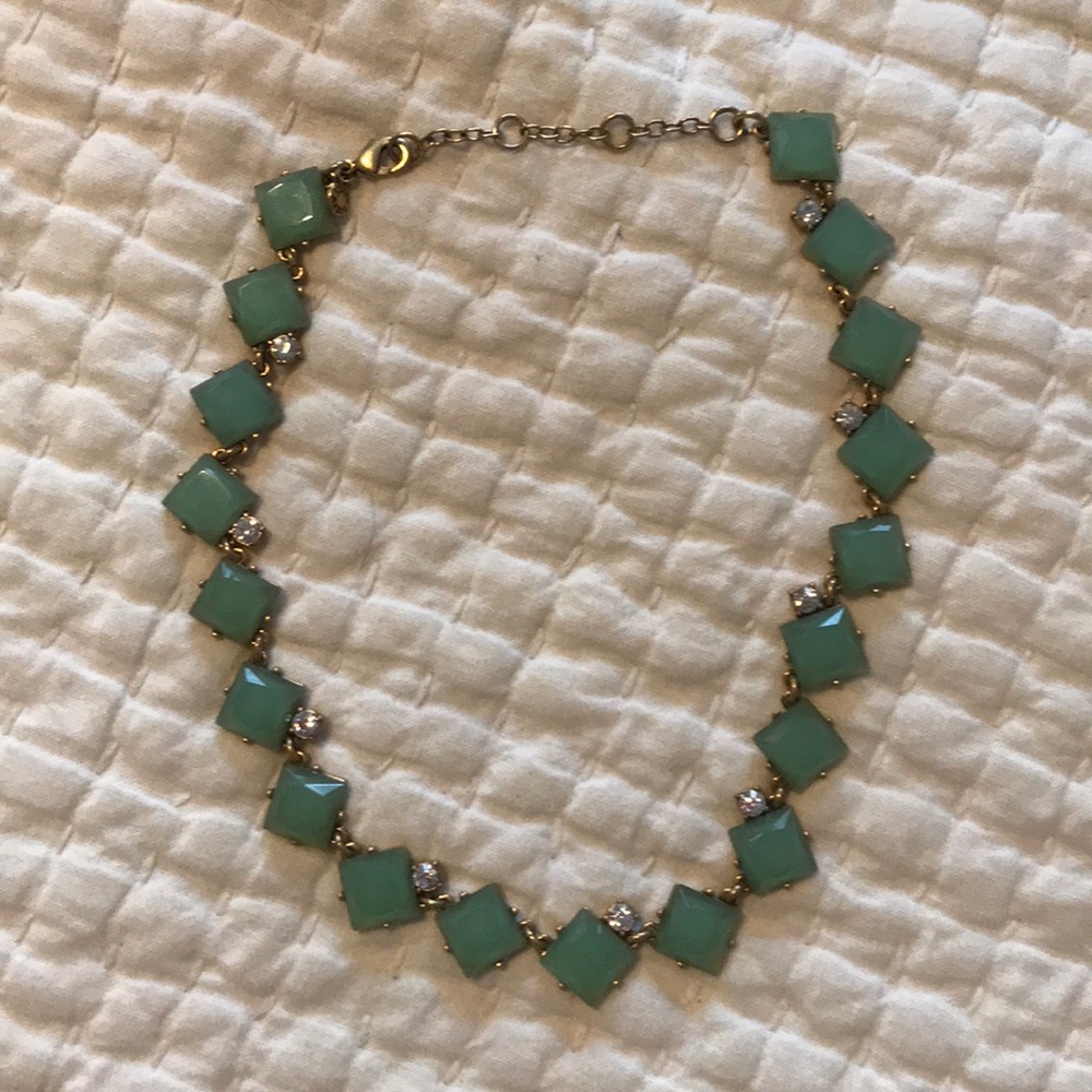 Turquoise necklace with diamonds